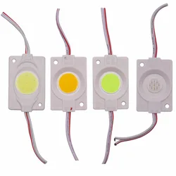 2017 new 1Pc 2.4W Ultra Bright COB LED Module light Pure/Warm White Strip Light Lamp Bead Chip diy DC 12V lighting Waterproof