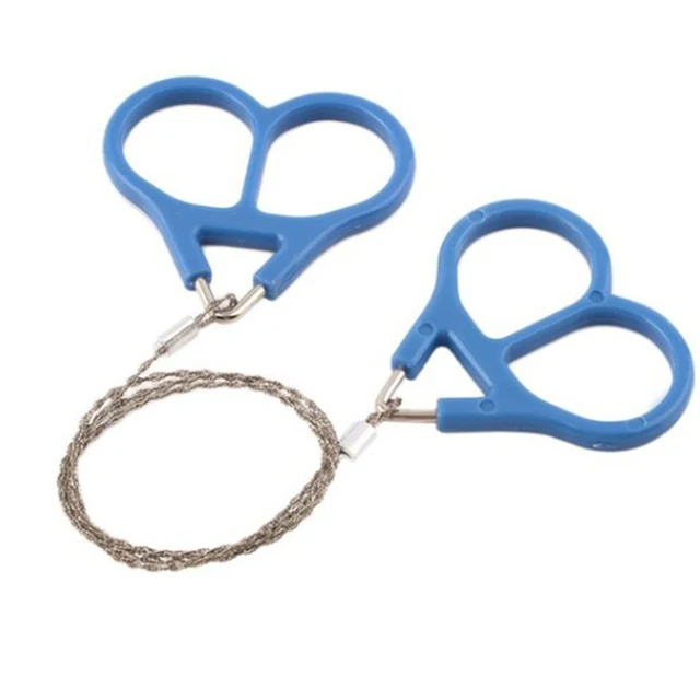 Mini Stainless Steel Wire Saw Ideal for Survival Gear Camping Hunting Tree Cutting Emergency Kit Tool Chain