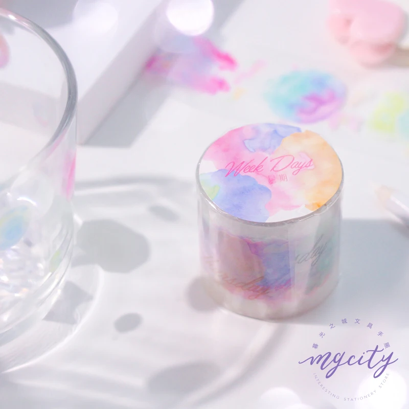 

Fantasy Planet Starry Sky Washi Tape for DIY Scrapbooking Planner Photo Album Masking Tapes Stickers School Stationery Supply 64