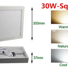 Дизайн 20 шт./партия 30 Вт светодиодные панели SMD2835 высокое ярче поверхностного монтажа белый квадрат/круглый потолочный светильник лампа
