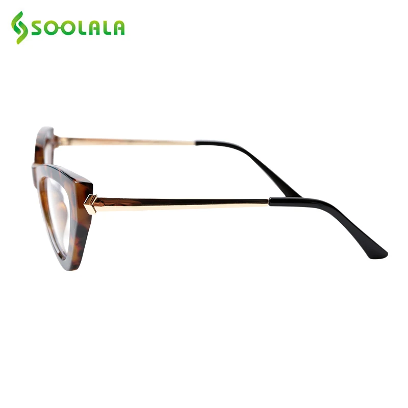 SOOLALA, треугольный анти-синий светильник, очки для чтения, женские очки с диоптриями, очки для дальнозоркости, 0,5, 0,75, 1,25, 1,75, 4,0