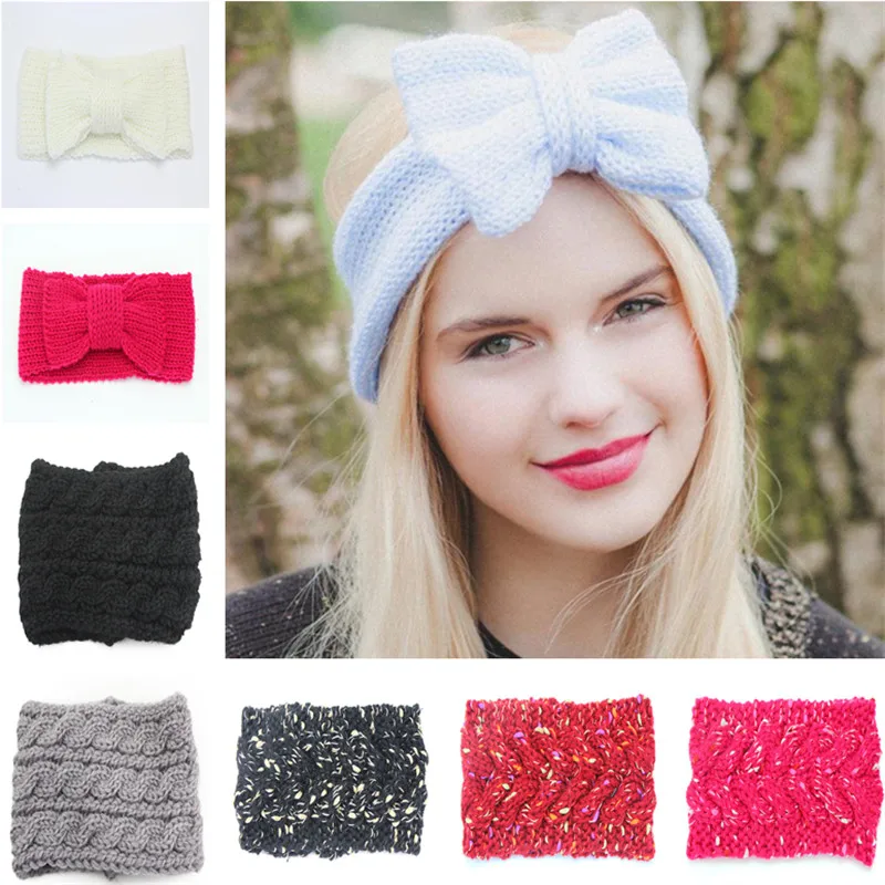 adult winter woolen headbands hair accessories head hair wrap bands