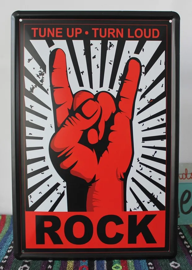 new 2015 xsy0356 metal tin signs rock music tune up turn loud metal painting home decor plates wall art craft bar 20x30cm in plaques signs from home - Metal Signs Home Decor new 2015 xsy0356 metal tin signs rock music tune up turn loud metal painting home decor plates wall art craft bar 20x30cm in plaques signs from home - Metal Signs Home Decor