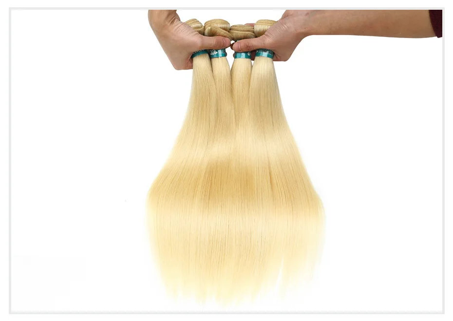  Blonde Bundles Straight Human Hair (15)