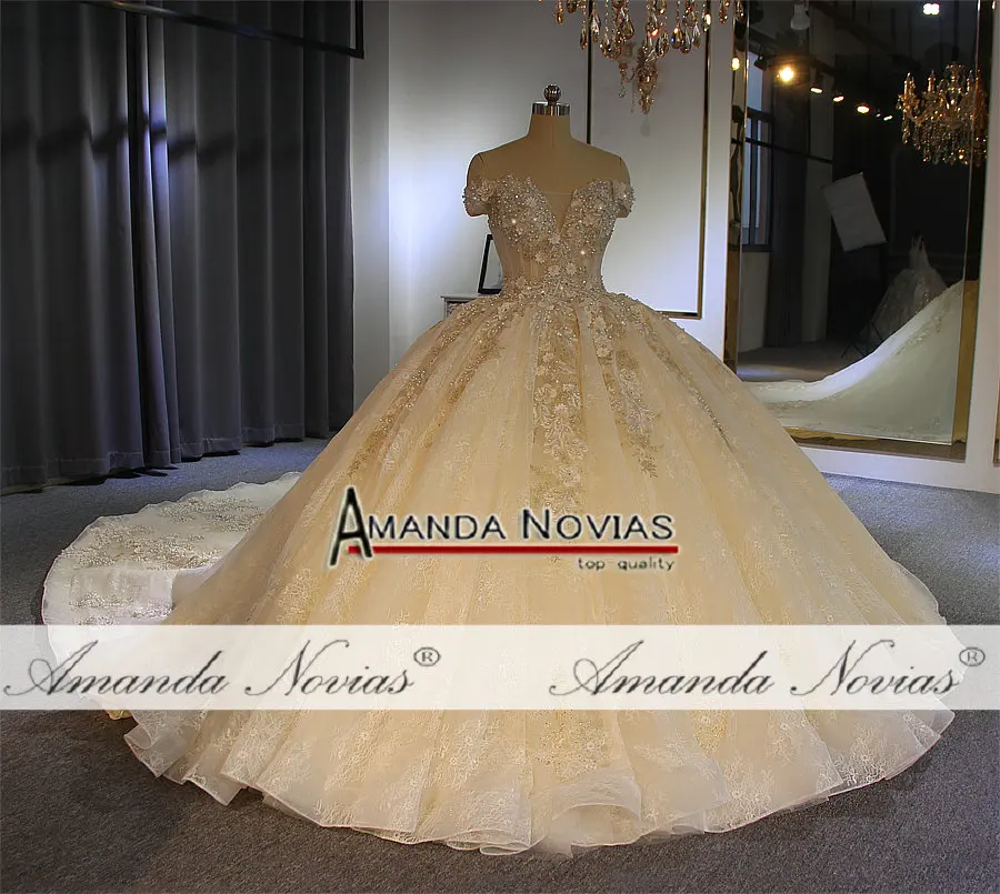 Аманда новиас высокое качество роскошное бальное платье свадебное платье на заказ бренд