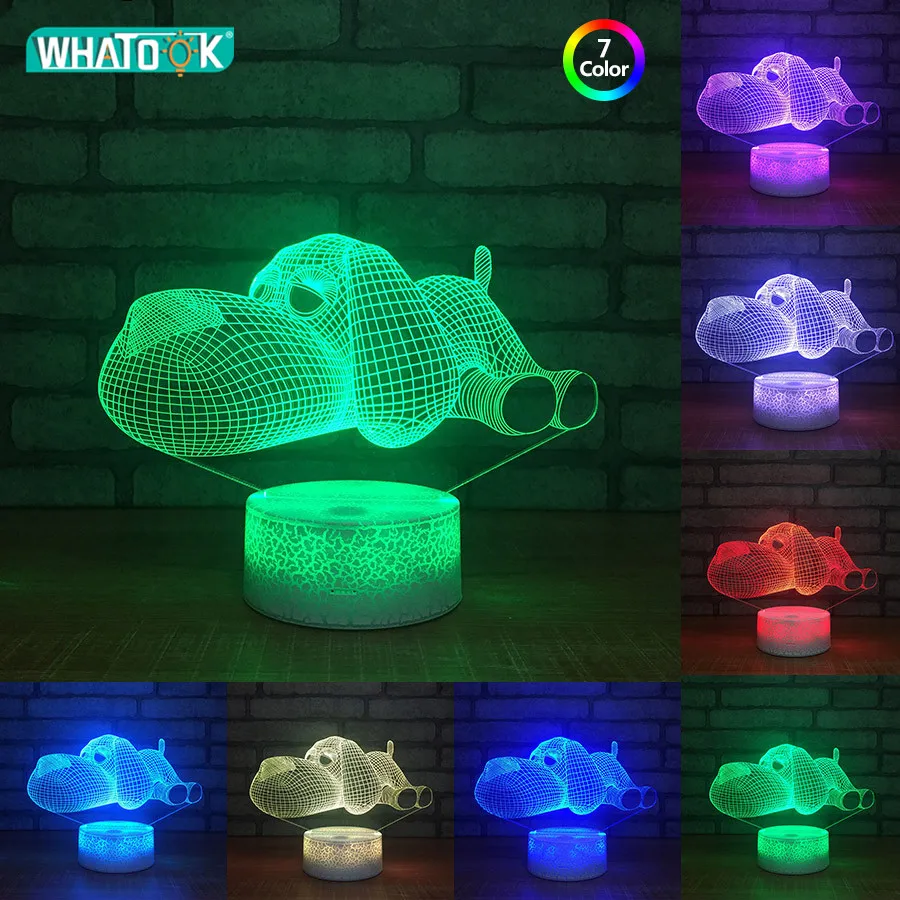 

Chrismtas Lights 3D LED Night Light Lamp Acrylic Lighting USB Touch Luminous Novelty Gift 7 Color Change Table Lamp Christ Gift