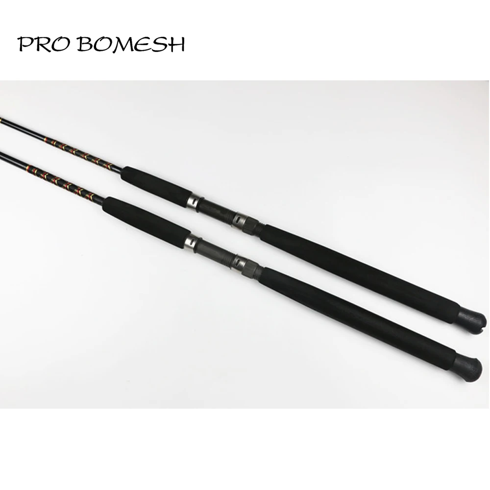 Pro Bomesh 1 шт. 1,86 м 2,05 м 1 секция 80 фунтов Fuji катушка сиденье удилище для ловли на блесну глубоководная Удочка лодка удилище