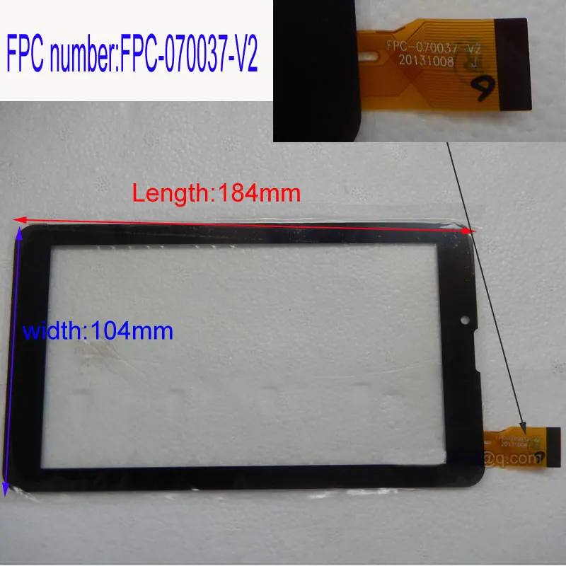 Новый 7 "Планшеты Сенсорный экран fpc-070037-v2 touch Панель планшета Стекло Сенсор Замена Бесплатная доставка