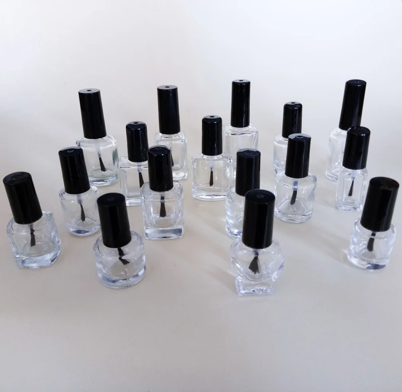 

wholesale 50pcs 5ml 10ml 15ml Nail polish bottle,Clear Nail Oil bottle,Empty Glass bottle for nail polish