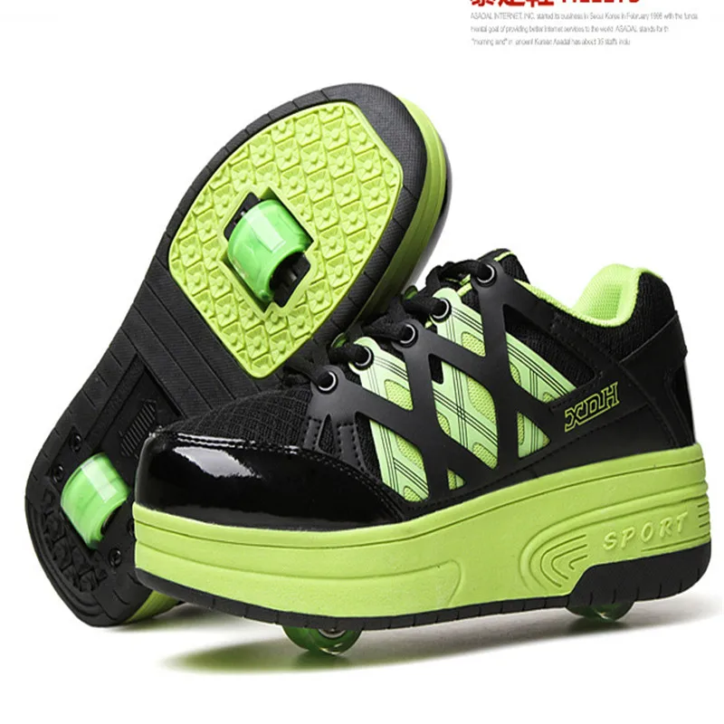 2016 Hot kids roller shoes Boys Girls Sneakers With Two