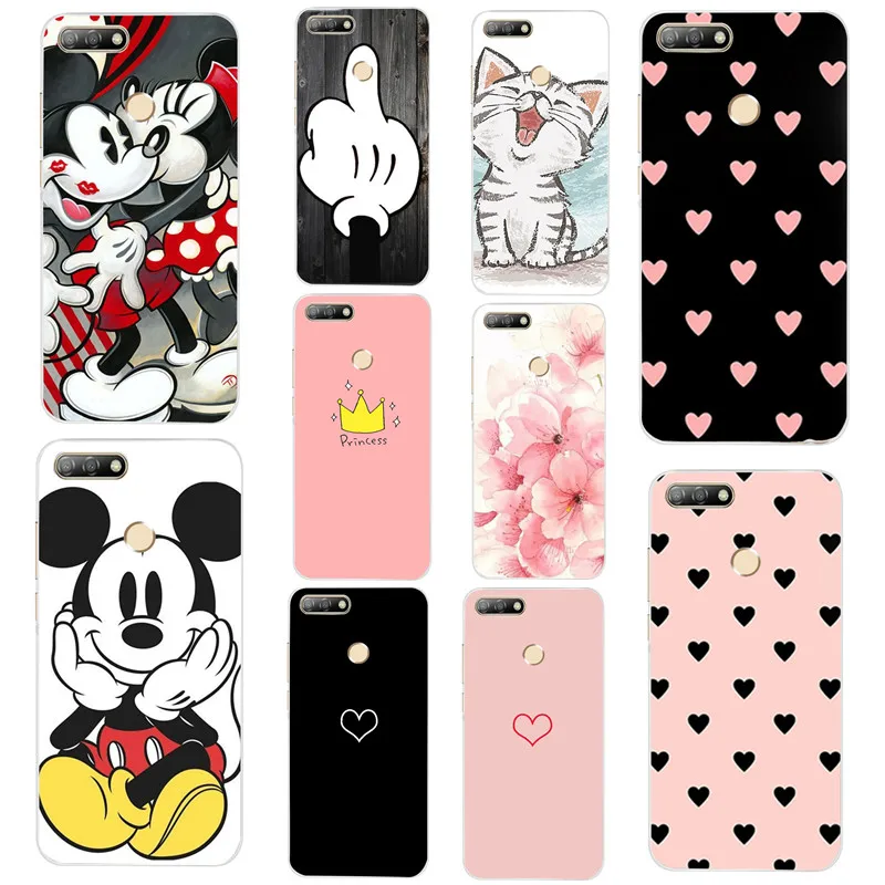 

Honor 7A Pro Case Huawei Honor7A PRO Case TPU 5.7" AUM-L29 Silicone Soft Bumper Case Back Cover For Huawei P20 Lite 5.84"