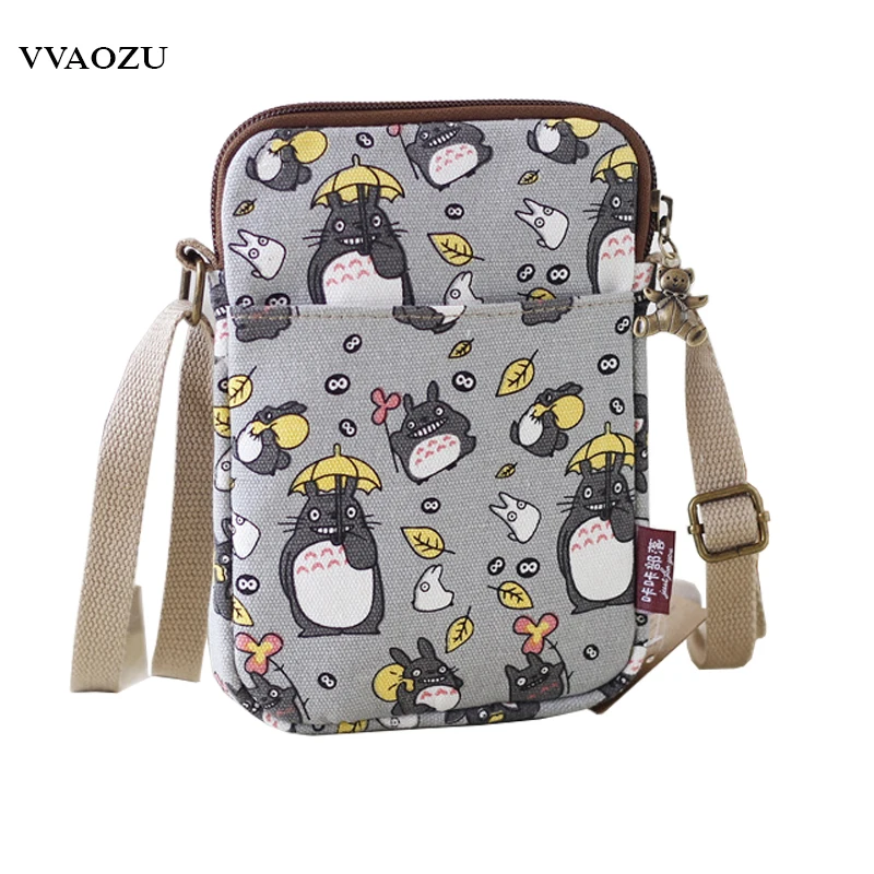 Сумка на плечо женская с рисунком из японского аниме Кумамон Тоторо|shoulder bags|sling