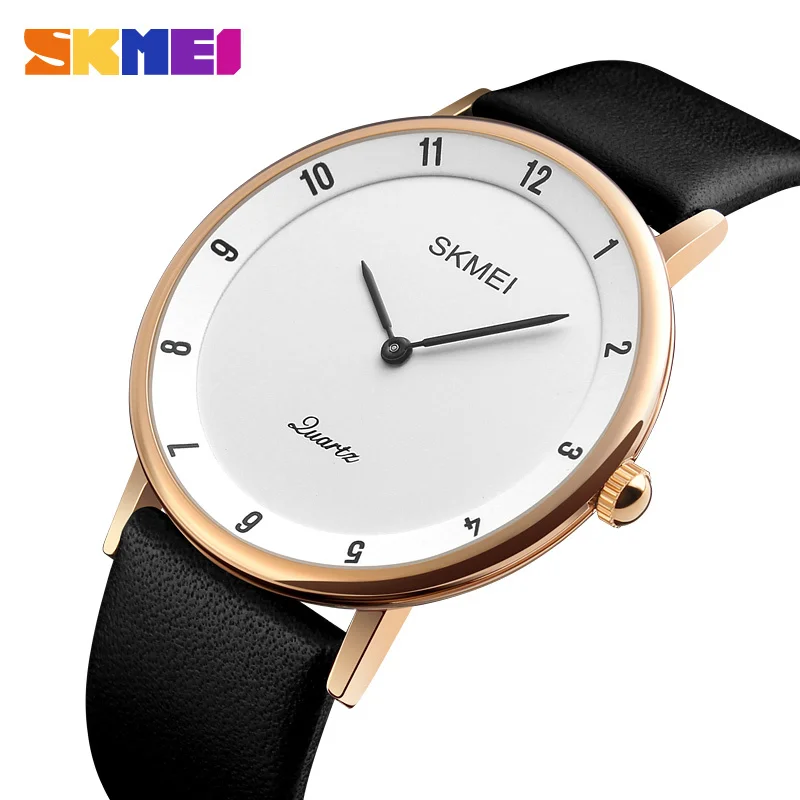 

SKMEI Business Watch Men Fashion Ultra Thin Waterproof Wristwatch Top Luxury Brand Quartz Mens Watches Simple Relogio Masculino