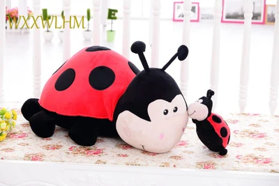 

45CM Creative Plush Toys Seven-Spot Beetle Ladybug Doll Scarab Plush Toy Beetle Doll
