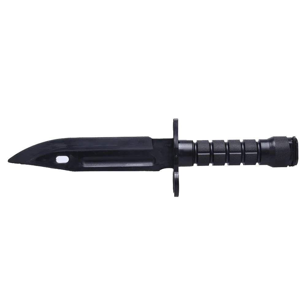 30X3 7cm M9 Tactical Training Dagger Cosplay Plastics Knife Hunting War Movie Props Scabbard ABS Plastic