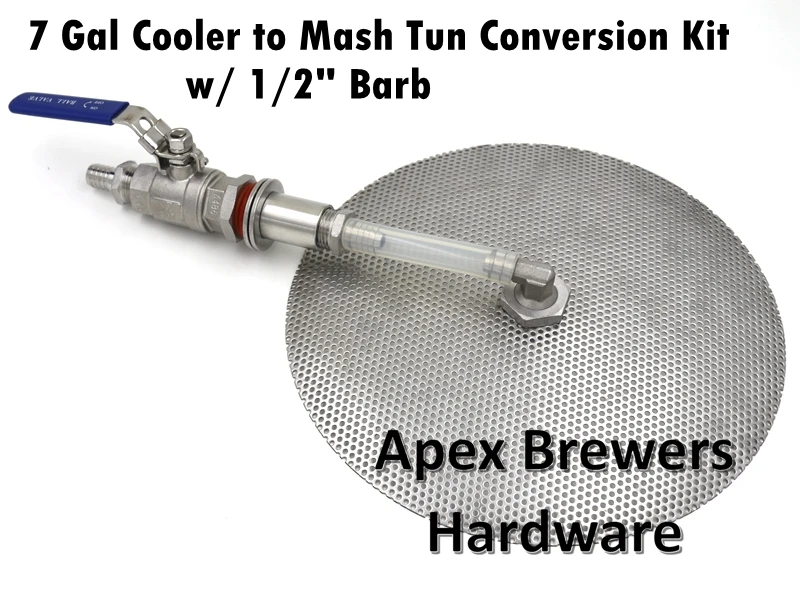 7 галл. кулер в бродильный комплект преобразования w/1/" шланг Барб, кулер не входит в комплект, домашняя поставка, пивоваренное оборудование