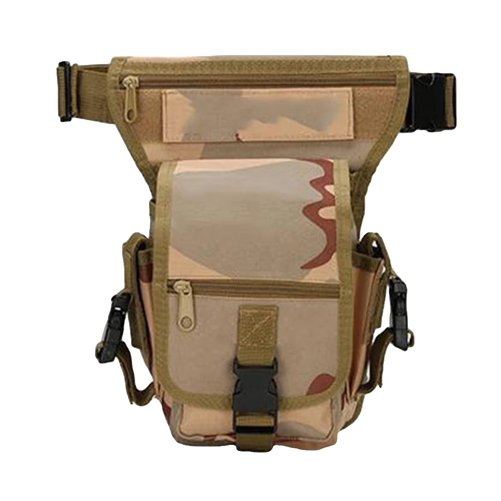 Мужская портативная уличная сумка для ног многофункциональная камуфляжная поясная сумка - Цвет: Desert Digital