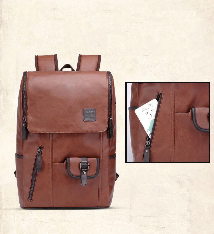 Мужской рюкзак из искусственной кожи, рюкзак для подростков, сумка для ноутбука, мужской рюкзак, школьные сумки, многофункциональные Рюкзаки большой емкости