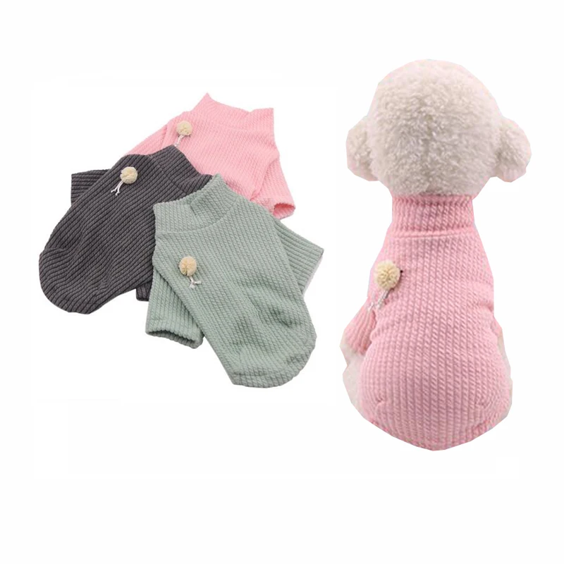 

Spring Autumn Pet Clothes For Small Dog Cat Cute Clothes Puppies Softy Sweatshirt Jacket Coat For Pet Dog 1kg-7kg Pink Clothes