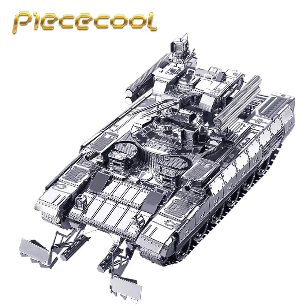 

Piececool BMPT Tank 3D Laser Cut Metal Puzzle DIY 3D Assembly Jigsaw Model Military 3D Nano Puzzle Souptoys Gift for Children