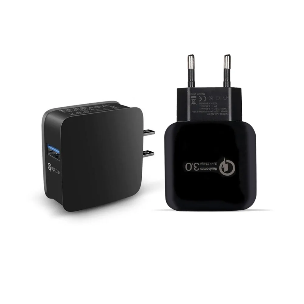 QC 3,0 Быстрая Зарядка адаптер путешествия домой AC штекер телефон USB настенное зарядное устройство Аксессуары для мобильных телефонов США ЕС штекер