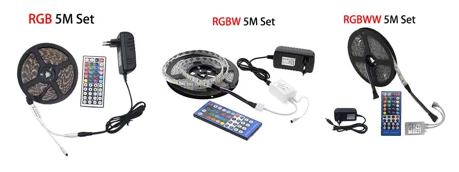 Светодиодные ленты SMD 5050 RGBW RGBWW светодио дный полосы света Водонепроницаемый rgb Газа DC 12 В 5 м 300 светодио дный с гибким диод ленты с адаптером