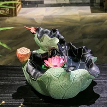 Творческий Waterscape маленький аквариум увлажнитель воздуха для офиса Lucky Feng Shui вращающийся фонтан desktop открытие украшения подарок