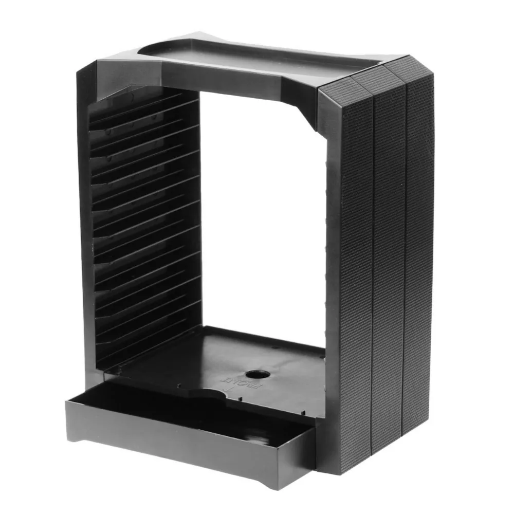 

Black Multifunctional Universal Holds up to 10 Games or Blu-ray discs Storage Tower Holder for Xbox One for PS4
