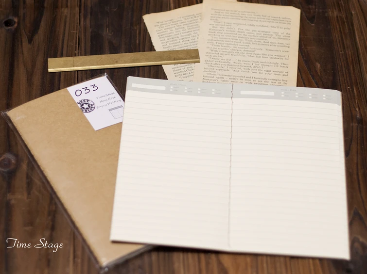 

Travelers' notebook book refill hardiron midori standard type 033 dairy lines