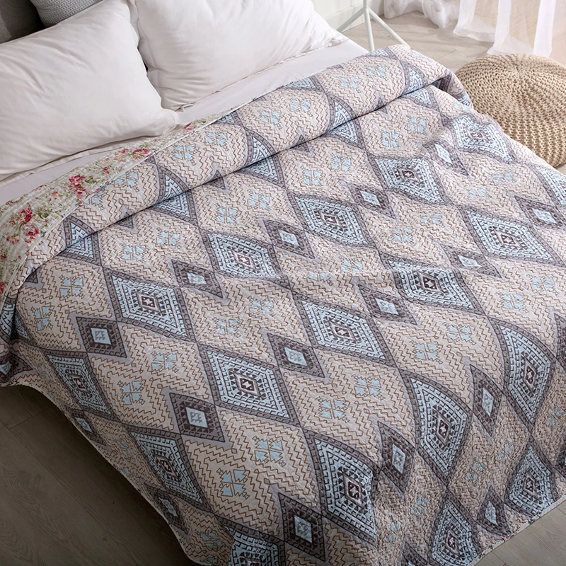 Геометрическое хлопковое стеганое одеяло, покрывало, одеяло s, покрывало, покрывало, постельное белье, простыня, покрывало, летнее одеяло, одеяло, 1 шт.# sw
