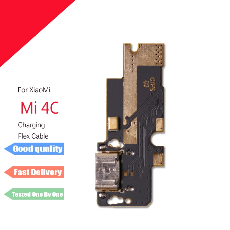 

1pcs For Xiaomi Mi4c Mi 4c USB Plug Charge Port Board Dock Connector Flex Cable Board with Microphone