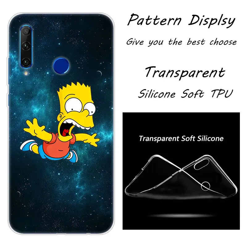 Модный мягкий силиконовый чехол Homer Simpson для Huawei Honor 20 20i 10 9 8 Lite 8X 8C 8A 8S 7S 7A Pro View 20 - Цвет: 009