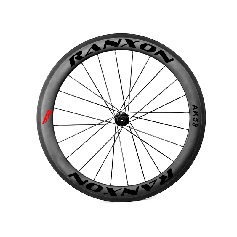 Best Ranxon UCI Approved Racing team choose Bicycle wheelset Road Bike J-bend Hub 60mm Depth Profile Clincher Carbon wheels 2