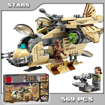 

569pcs Space Wars Wookiee Gunship Fighter 10377 Model Building Blocks Sets Wullffwarro Kanan Toys Bricks Compatible With