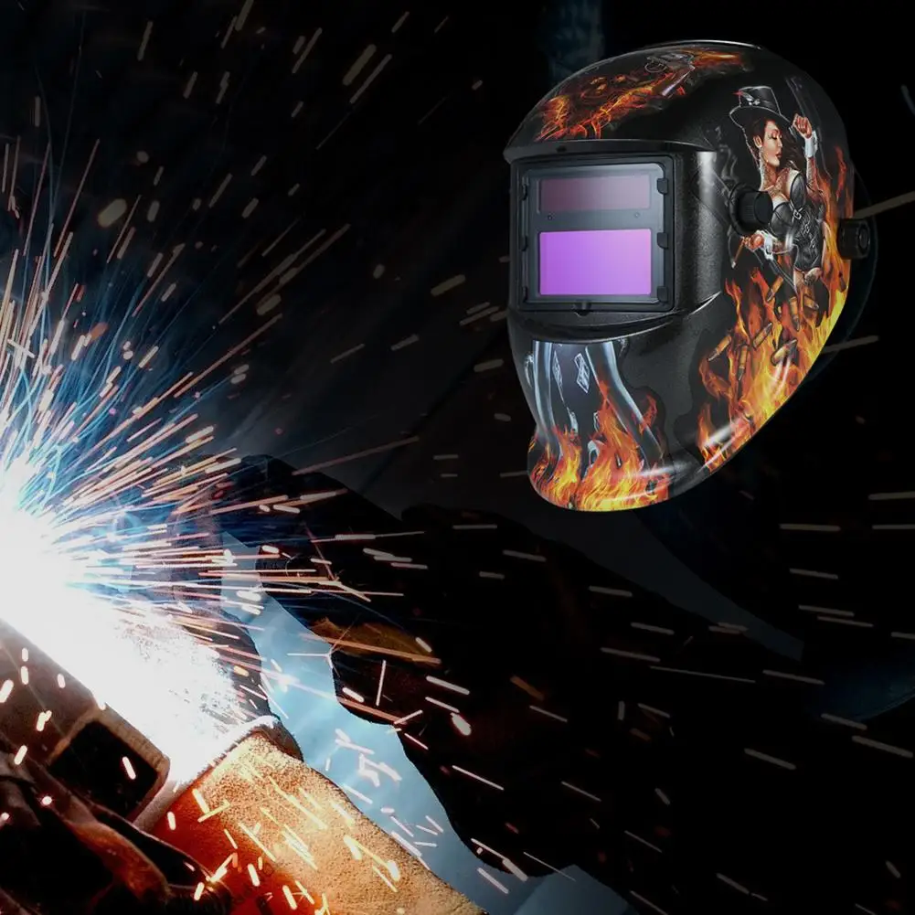 

Solar Power Auto Darkening Welding Helmet Tig Mig Lens Welder Grinding Mask Welding Shield