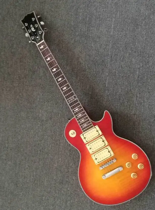 Оптовая продажа Новый Cnbald Ace frehley электрогитары одежда высшего качества в Cherry burst 150520