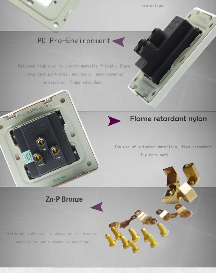 Белый 250 В 16A 5 полюсов 1 gang 2 way включен розетка с 2pin США и 3pin AU настенный выключатель тарелка