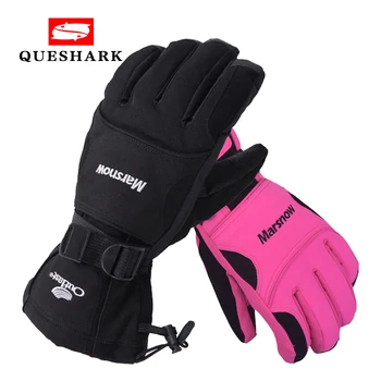 

-30 Degree Waterproof Ski Gloves Windproof Anti-slip Snowmobile Snowboard Gloves Sports Handwear Fleece Thermal Skiing Gloves