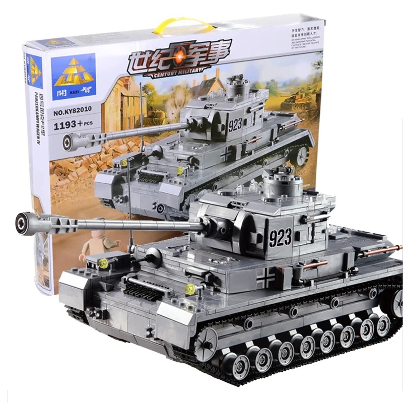 KAZI Building Blocks 82010 Armored Tanks Compatible font b Legoe b font Panzer IV F2 Type