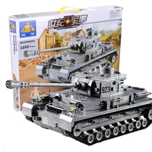 KAZI Building Blocks 82010 Armored Tanks Compatible Legoe Panzer IV F2 Type Fight Inserted Blocks