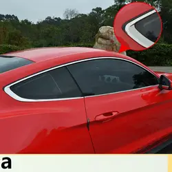 Подходит для Ford Mustang тела яркий внешний украшение окна отделкой Siliver и черный цвет