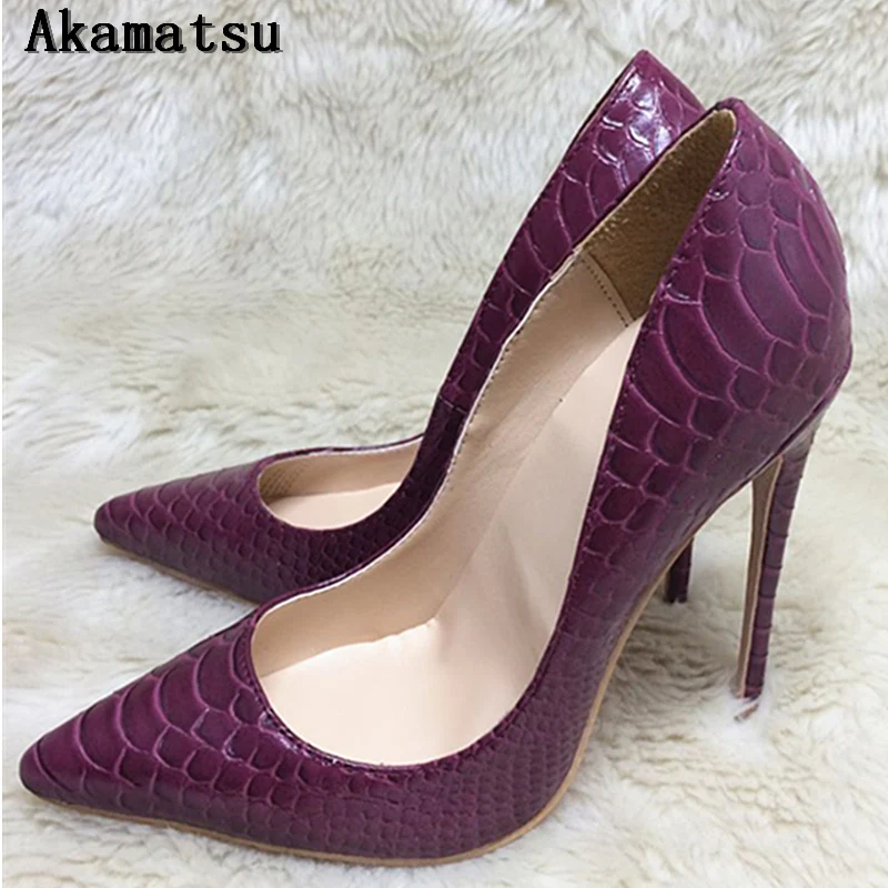 snake print stilettos