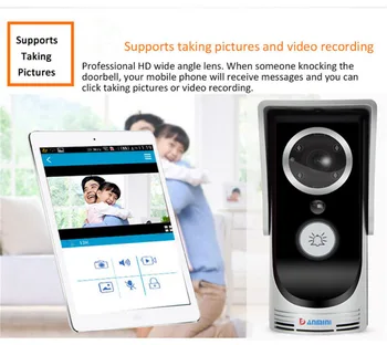 

Wireless WIFI Video Door Phone Doorbell Intercom System Home Security Night Vision Waterproof Camera with Rain Cover 3MP HD 720P