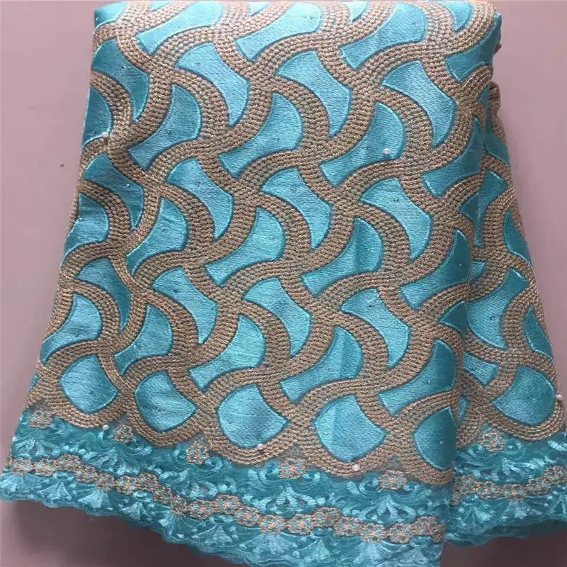 

Latest African Laces Fabrics Embroidered African Tulle French Lace Fabric With Beads 2018 African French Net Lace 30
