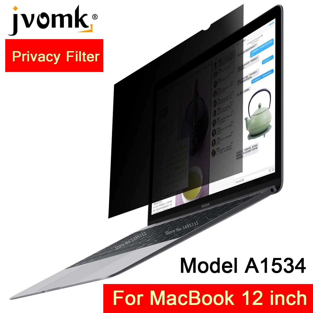 Для MacBook 12 дюймов Retina модель A1534 PET конфиденциальности фильтр экраны защитная