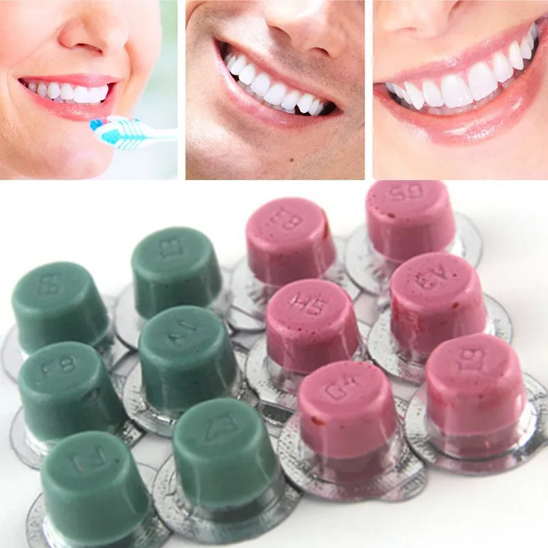 2PCS GENKENT Dental Teeth Whitening Burnisher Polisher Whitener Flavors