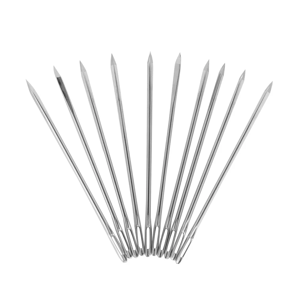 

10PCS New DIY Leather Triangular Needles Leather Fur Special Stainless Steel Shaped Pin Stitch Needlework Sewing Leathercraft