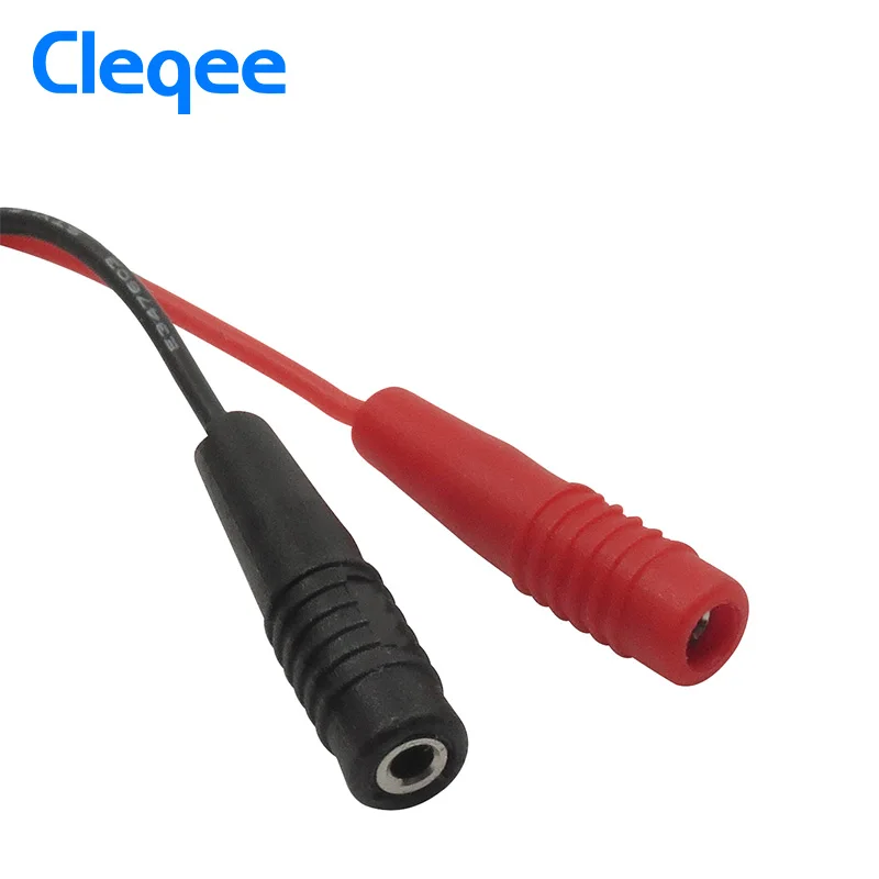 Cleqee P1511B 2 мм Гнездовой разъем для внутреннего пружинного тестового крючка AWG тестовый комплект может подключить цифровой мультиметр зонда
