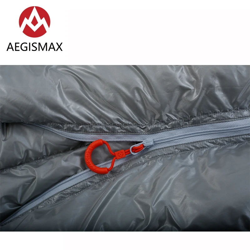 Длинный походный конверт AEGISMAX E 200x80 см тип конверта 800FP белый гусиный пух