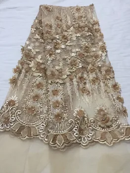 

African Voile Lace Fabric 2019 High Quality Lace Swiss Voile lace In Switzerland Cotton Sky Blue Dresses For Women